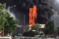 数秒でビル全体を覆う炎・・・中国製のビル火災が怖すぎる