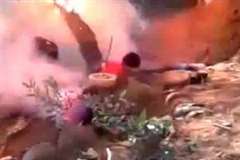 果実採りをしていた3人の子供が送電線に触れ感電死する