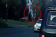 渋滞道路の対向車線で起こり得る事故