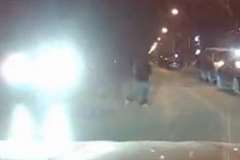 対向車のハイビームが眩しくて気がつくと目の前に歩行者が！