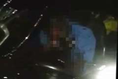 死亡事故直後の悲惨な車内の映像