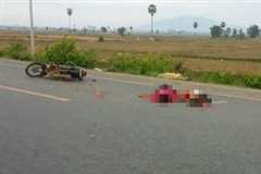 バイク事故で脳が露出した母子