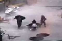 マンホールに爆竹を投入する遊びで小さな女の子が犠牲に・・・