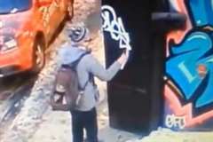 落書き男の悲惨な末路・・・