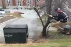 カドは痛い・・・ターザンロープで痛すぎる自爆