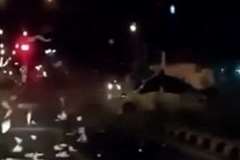 飲酒運転の車が信号無視で車と衝突し1人死亡3人負傷