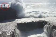 岩場に立っていた女性が高波にさらわれ・・・